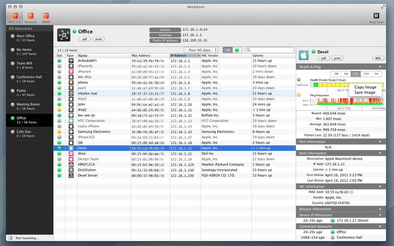 NetAdmin 1.0 : NetAdmin screenshot