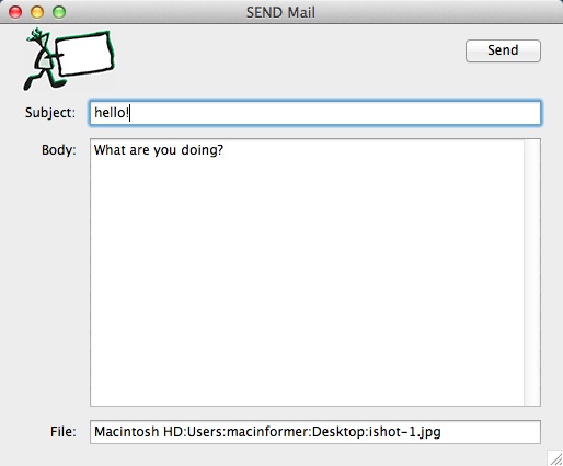 Moms Mail 0.5 beta : Main window