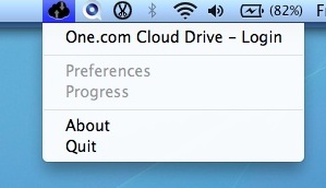 One.com Cloud Drive : Main window