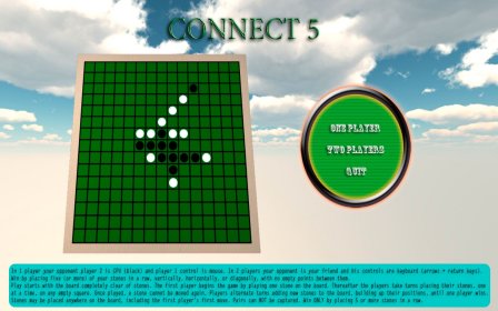 Connect 5 instructions
