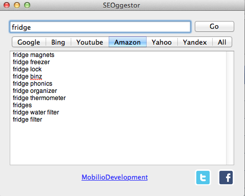 SEOggestor 1.1 : Site-Specific Search