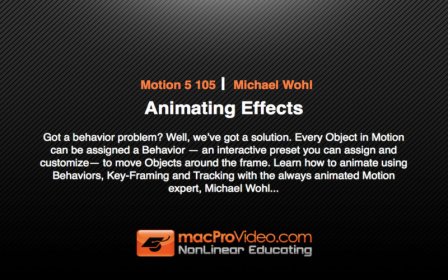 Course For Motion 5 105 - Animating Effects screenshot