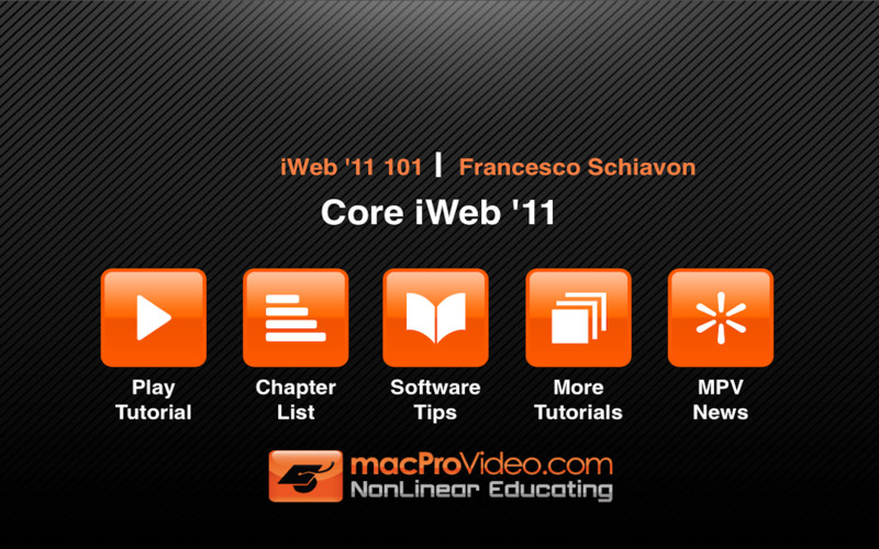 Course For iWeb 101 1.0 : Course For iWeb 101 screenshot