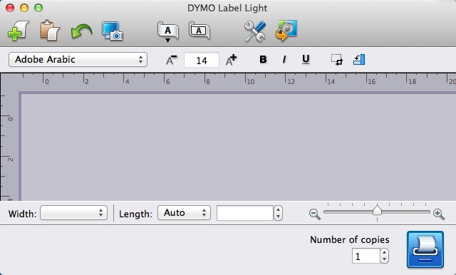 DYMO Label Light 1.1 : Main window
