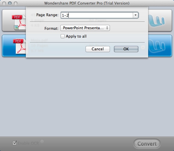 Wondershare PDF Converter Pro 3.0 : Configuring Output Settings