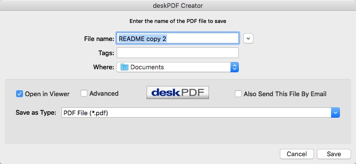 deskPDF Creator 4.0 : Main Window