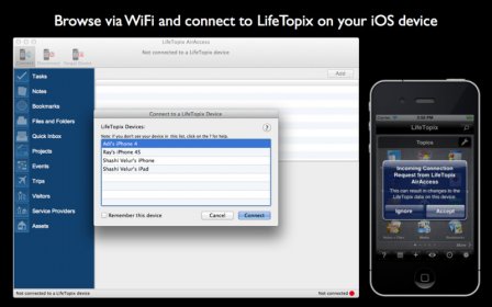 LifeTopix AirAccess screenshot