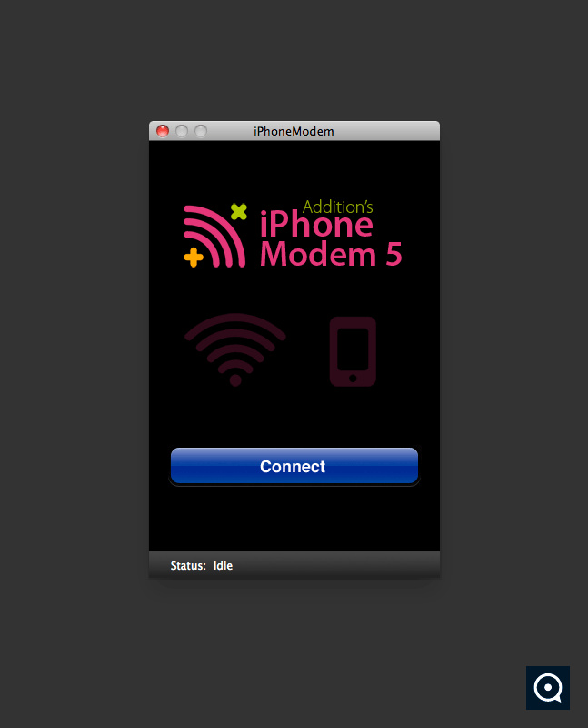 iPhoneModem 5.1 : Open on the mac and click connect