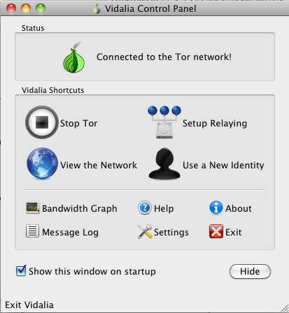 Tor 2.3 : Main View