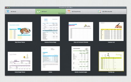 Templates for MS Office screenshot