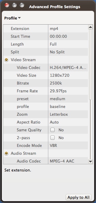 ImTOO iPhone Video Converter 7.8 : Configuring Advanced Output Settings