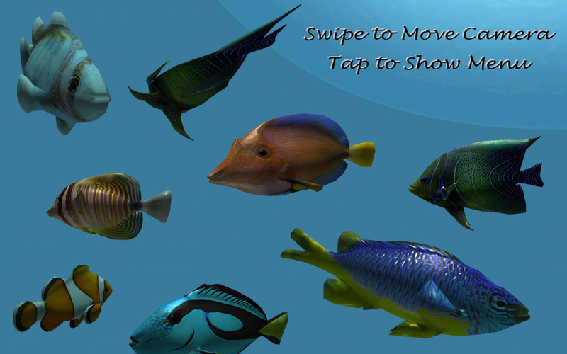 iFish 3D Tropical Fish Aquarium 1.1 : Main window