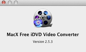 MacX Free iDVD Video Converter 2.5 : About window