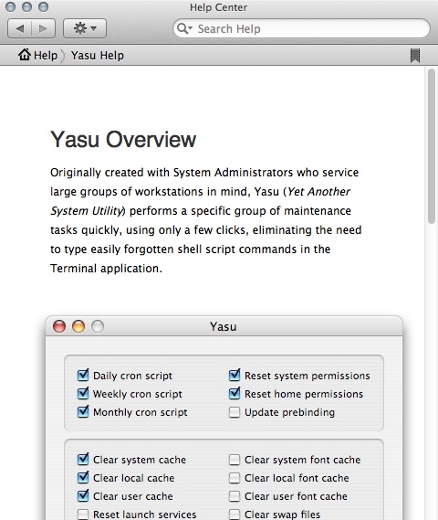 Yasu : Help Manual