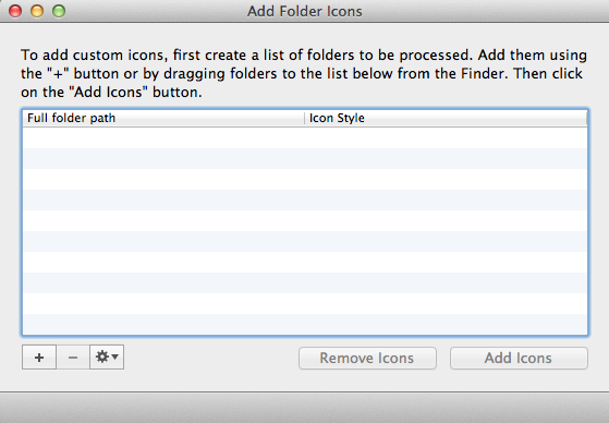 Add Folder Icons 2.1 : Interface