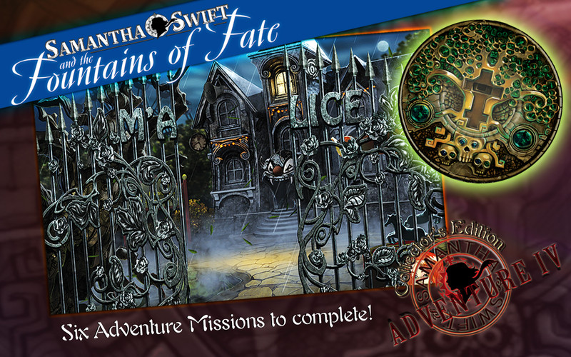 Samantha Swift and the Fountains of Fate - Collector's Edition 1.0 : Main window