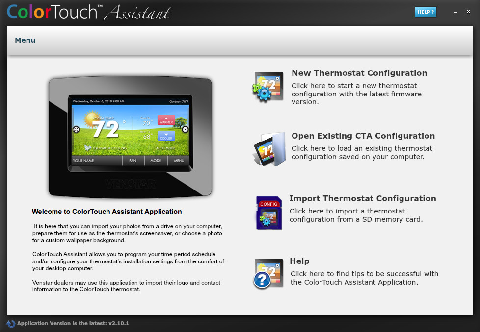 ColorTouch Assistant 2.1 : Main window