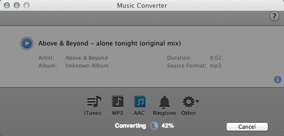 Music Converter 1.5 : Converting Tune