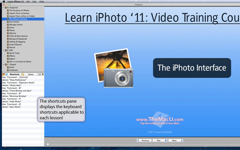 Learn - iPhoto '11 Edition 3.0 : Learn - iPhoto '11 Edition screenshot
