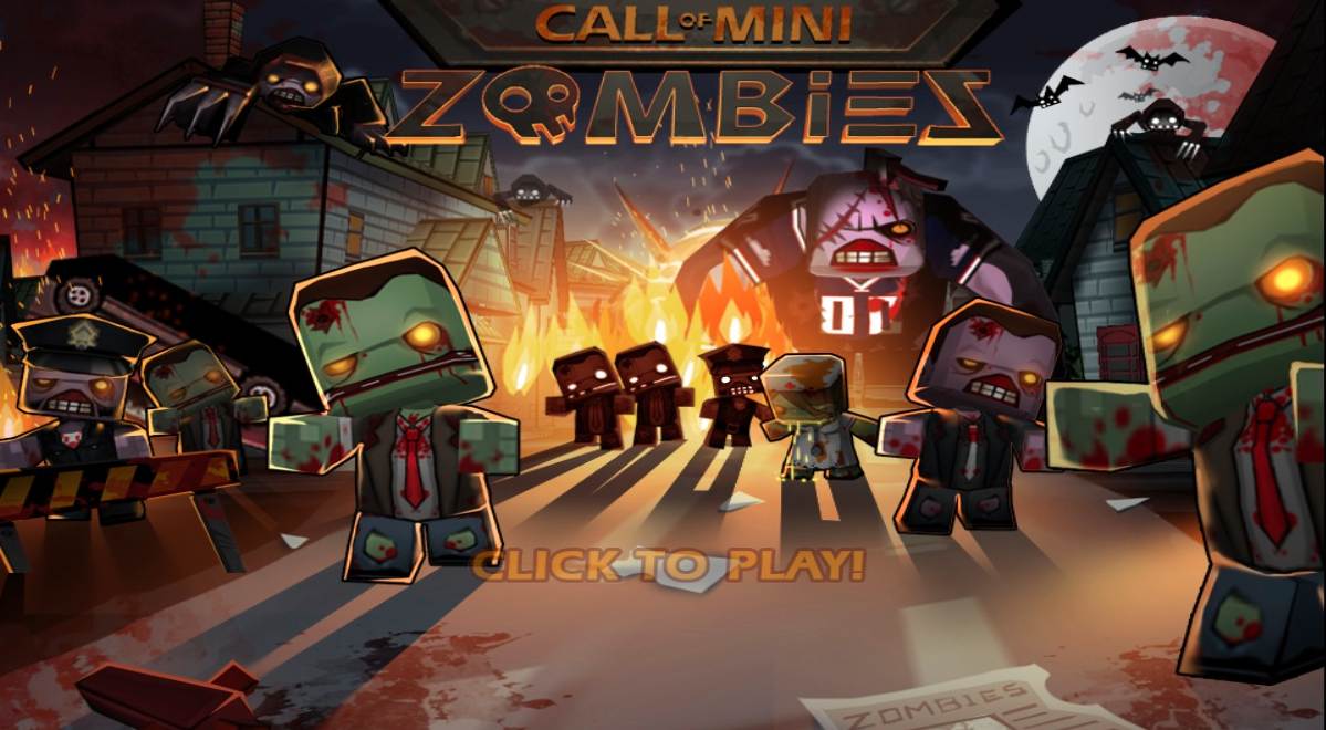 Call of Mini - Zombies 1.0 : Title screen