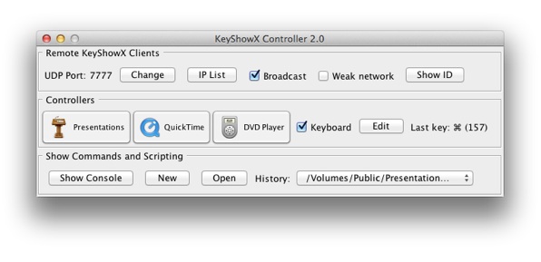 KeyWebX 2.0 : Main window