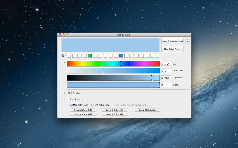 CocoaColor 2.2 : CocoaColor screenshot