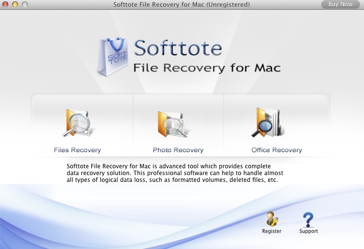 Softtote File Recovery for Mac 2.5 : Launcher