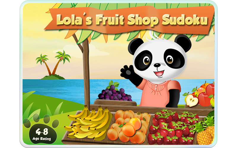 Lola's Fruit Shop Sudoku 1.2 : Main window