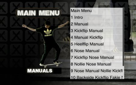 Manuals screenshot