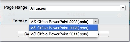 PDF to PowerPoint 3.6 : Options Window