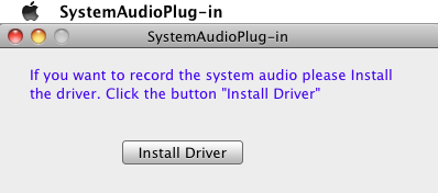 SystemAudioPlug-in 1.0 : Main window