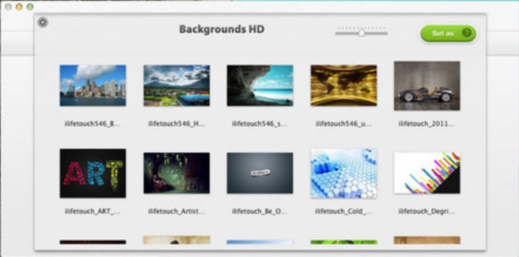 Backgrounds HD 1.1 : Main Window