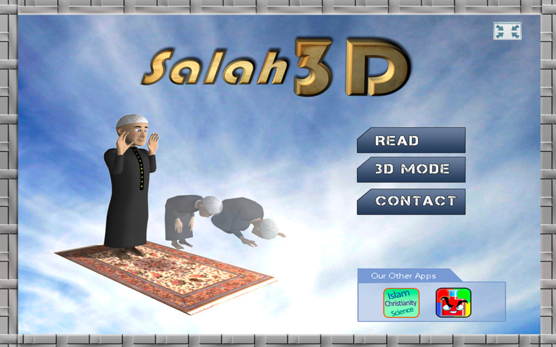 Salah 3D : Islamic Prayer 1.0 : Main window