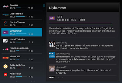 TV-Guide (Norwegian) 1.7 : Main window