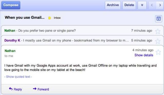 Gmail Mailto Chrome Handler 1.0 : Main window