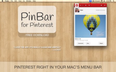 PinBar for Pinterest screenshot