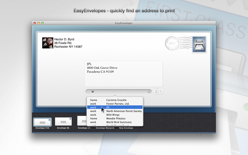 EasyEnvelopes 1.0 : EasyEnvelopes screenshot