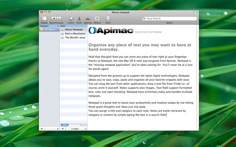 Notepad - Simple TXT Editor 9.9 : Apimac Notepad screenshot