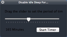 InsomniaX : Configuring Timer Settings