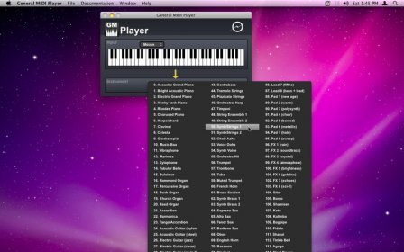 General MIDI Player screenshot