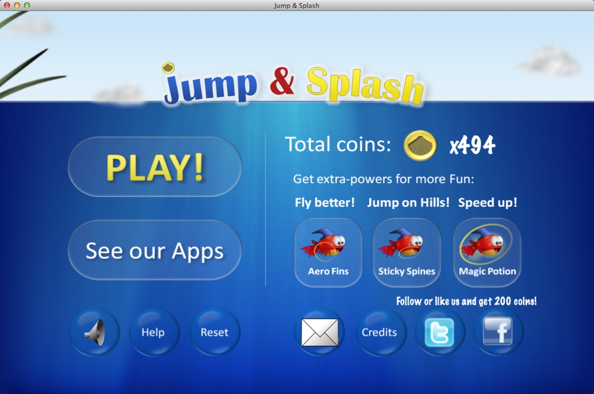 Jump & Splash 1.0 : Main Menu