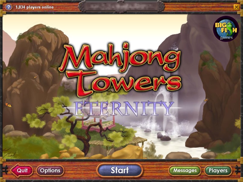 Mahjong Towers Eternity : Main menu