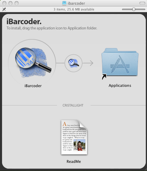 iBarcoder 3.3 : Installation Dialog v 3.3