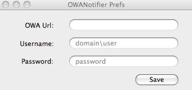 OWANotifier 2.0 : Main window