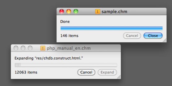 Processes multiple CHM files but extracts contents from one at a time