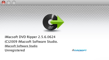 iMacsoft DVD Ripper 2.5 : About window