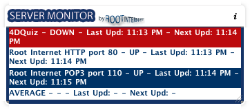 Server Monitor : Main interface