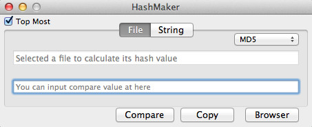 HashMaker 1.0 : Main window
