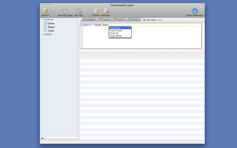 SQLVue 4.1 : SQLVue screenshot