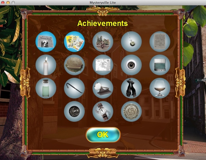 Mysteryville 1.3 : Achievements Window